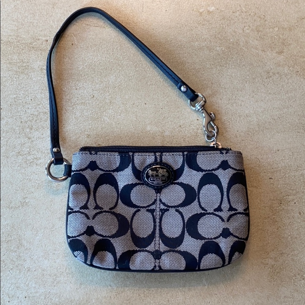 Black Coach Wristlet